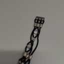 Beaded Bracelet Compatible with Fitbit Versa 4/Versa 3/Sense 2/Sense Bands Women, Boho Soft Elastic Stretchy Nylon Braided Strap Fancy Dressy Charms Wristband for Fitbit Smartwatch, S (Black)