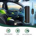 Portable Vehicle Fan, 3 Speed Strong Wind USB Powered Car Seat Cooling Fan for SUV RV Truck Sedan Office (Black)