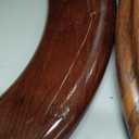 Elongated Toilet Seat Molded Wood Toilet Seat with Quietly Close and Quick Release Hinges, Easy to Install also Easy to Clean by Angol Shiold (Elongated, Brownish Yellow)