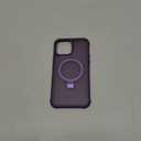 Compatible with iPhone 16 Pro Max Case with Invisible Magnetic O-Ring Stand Military-Grade Translucent Case for iPhone 16 ProMax 6.9" [Compatible with Mag-Safe][Great Grip Feeling], Purple