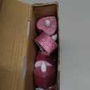 Baquler 24 Pcs Valentine Candles Heart Shaped Glitter Tealights Romantic LED Tea Lights Candle Battery Operated for Valentine's Day Marriage Proposal Wedding Anniversary Celebration Decor(Red)