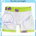 Boys Swim Trunks Toddler Swim Shorts Quick Dry Comfort Bathing Suit Sun Protection Swimwear with Pockets 2-16 Years (B3_flower / Neon)
