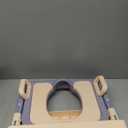 Portable Potty Training Seat for Toddlers with Steps, Foldable Toilet Seat (Purple)
