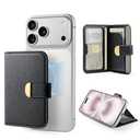 ESR Aura Clutch for MagSafe Wallet for Women, 5 Card Holder, RFID Blocking, MagSafe Sticker Included, Magnetic Wallet for iPhone 17e/17/16/15/14/13/12 Series (Not mini), Select Samsung Devices, Black