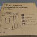 Bonsaii Paper Shredder for Home Use, 3.4 Gal Wastebasket, 6 Sheet Crosscut Paper Credit Cards, Staples, and Clips Shredder for Home Office Use, Portable Handle Design (C237-B New Version)