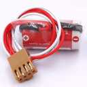 2-Pack ER17/33 PLC Batterywith Brown JAE2.5mm-4P Plug for 3G2A9-BAT08 C500-BAT08 PLC Battery (ER17/33 2/3A 3.6V 1600mAh)