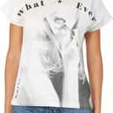GUESS Women's Short Sleeve Crew Neck Carmen Tee (Pure White), Small