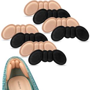 Premium Foam Heel Pads for Shoe That are Too Big Inserts Grips, Back of Heel Cushions Protectors Liner Heel Slip Pads,Blisters,Filler for Loose Shoe Fit (Multicolor)
