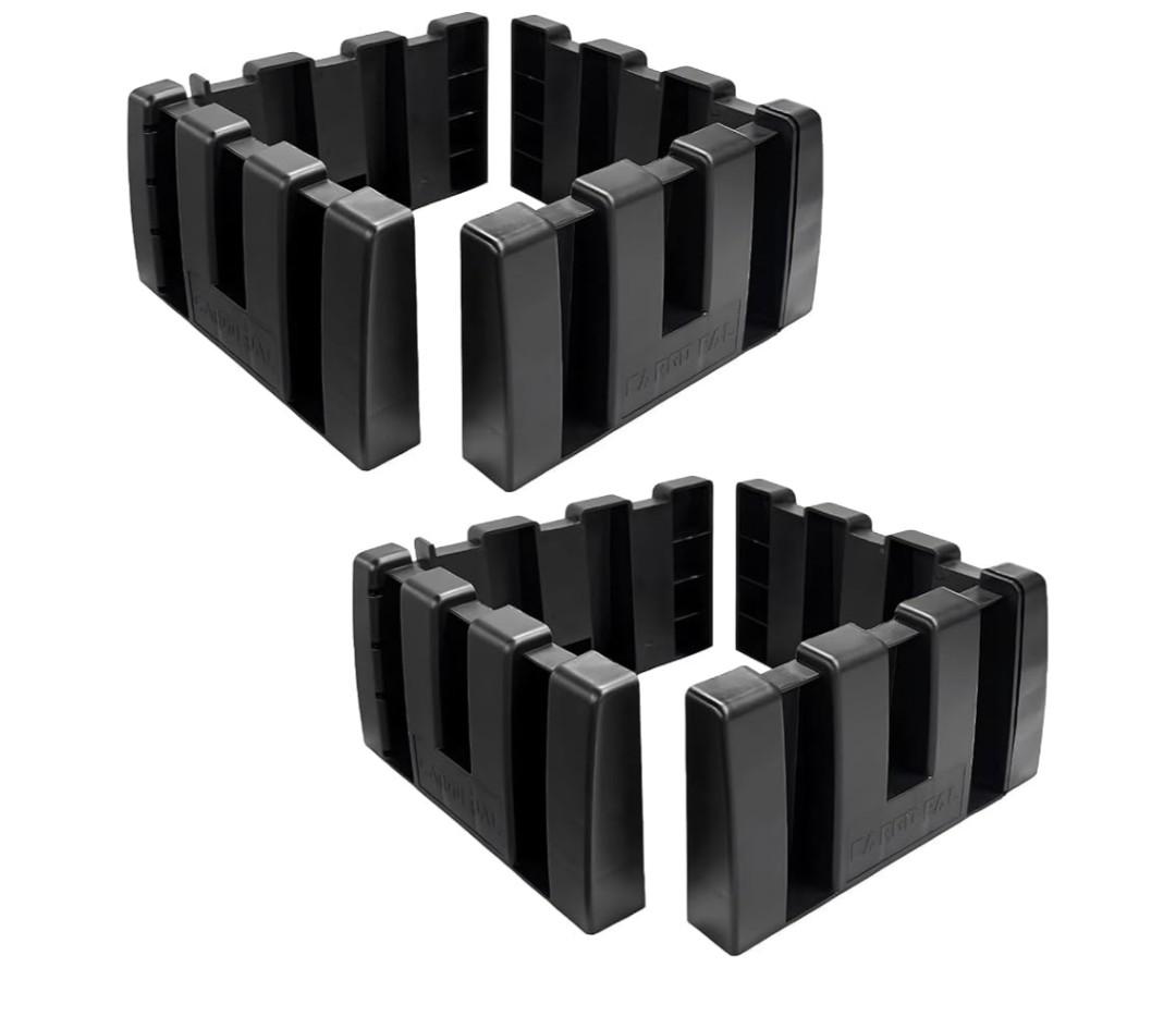 Datanly 4 Pack Car Trunk Organizer Blocks for Back of SUV Multipurpose Car Storage Organizer Blocks Trunk Divider Available to Wool Carpet for Truck SUV Van Cargo