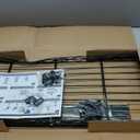 IZEUK 2 Tier Adjustable Metal Storage Shelving Unit, Heavy Duty Wire Rack Organizer for Kitchen, Living Room or Office, 220 lbs Capacity, 27.6 W x 11.8 D x 23.4 H, Black