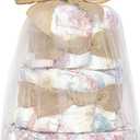 The Honest Company Diaper Cake Diapers Baby Personal Care Plant-Based Wipes, Rose Blossom, Regular Size, 1 8-14 lbs, 35 Count