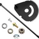938-05078 Steering Rod Shaft & 617-04094 Steering Gear Kit, Contain 941-0656A Gear Bushing & 948-0389 Steering Rod Cap Washer and Screw, Compatible with MTD, Troy-Bilt, Cub Cadet, Craftsman Lawn Mower