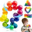 Sensory Autism Balls Toy for Toddler Kids, Airplane Travel Toys for Age 3-5 5-7 3-4 4-8 School Fidget Classroom Autistic Calm Down Treasure Prize Box Dementia Activities Easter Basket Stuffers Gifts