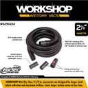 WORKSHOP Wet/Dry Vacs Shop Vacuum Accessories WS25022A Extra Long Hose Attachment, 2-1/2-inch x 20-feet Locking Hose for Wet Dry Shop Vacuum Cleaners