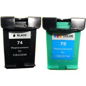Ink Cartridge Compatible with 74 74XL J5750 J5780 J5783 J5785 J5788 J5790(74BK and 75COLOR)