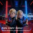 2 Pack Light Up Sabers for Kids Toddlers, Dueling Light Up Sword Toy for Boys, Space War Party Cosplay Birthday for Teen Men Age 4 5 6 7 8 9 10+