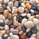 10lb Natural Decorative Polished Mixed Pebbles - Pebbles Polished Gravel,0.5-1.2 inch Small Decorative River Rock Stones for Fresh Water Fish Animal Plant Aquariums, Landscaping, Home Decor etc.