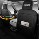 F150 Seat Covers, Napa Leather, Custom fit 2015-2026 F150 XLT XL SuperCrew and 2017-2026 F250 F350 F450 XLT XL Super Duty Crew Cab(Full Set, Black&Gray)