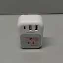 TESSAN European Travel Plug Adapter USB C 3 Pack, PD 20W US to Europe Plug Adapter with 4 AC Outlets 3 USB Ports, Type C Power Adaptor for USA to EU Euro Spain France Iceland Italy Germany Greece