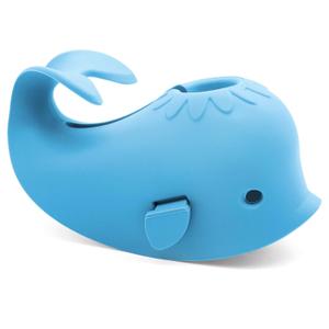 Baby Bathtub Faucet Cover, Baby Safety Protection Silicone Toys, Bath Spout Cover Baby Bathtub, Faucet Cover Baby Bathtub Silicone Whale for Kids, Toddler, Infant, Gifts for Children (Azure)