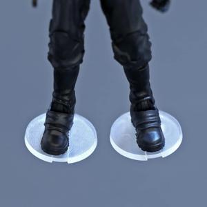 56PCS Action Figure Support Stand Bases 6inch, Clear Figure Toy Display Holder Accessories, Compatible with Mavel Legends Series/GiJeo Classified Series/D C/Mo tu 1/12 Figures, Round