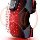 LTW Knee Massager with Heat and Red Light Therapy, Cordless Heated Knee Brace with 3 Heat/3 Vibration/5 Light Levels, 72 Red&Infrared Lights, 5000mAh Massager for Knee Elbow Shoulder (1-Pack)