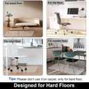 AiBOB Chair Mat for Hardwood Floor, 36 X 48 inches Desk Chair Mat for Wood and Tile Floors, Protection Mats for Office and Home, Easy Glide for Chairs, 36'' X 48'' Rectangle