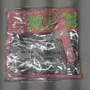 Mahjong Bag -Clear Waterproof Mahjong Tiles Bag with Shoulder Strap Zippered & Letters, Case Only (Pink)