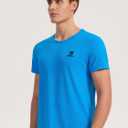 Moisture Wicking Quick Dry Soft Pickleball Workout UPF 50+,Running Shirts for Men Outdoor (Blue, S)