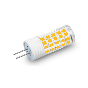 ZHENMING G4 LED Bulbs 110V-130V (Not Low Voltage 12V) G4 Bi-Pin Base Spotlight Lighting Dimmable 5W Warm White 3000K Replace 45W G4 Halogen Lamp, for Under-Cabinet Lights, Ceiling Lights, Pack of 4