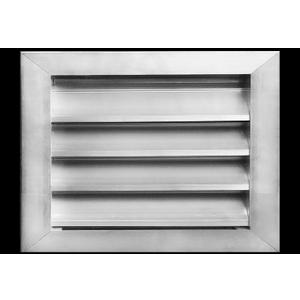 HVAC Premium 14"W x 10"H Aluminum Exterior Gable Louver Vent for Walls & Crawlspace - Weather-Resistant Air Grille with Screen Mesh - [Outer Dimensions 15.75"W x 11.75"H]