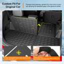 powoq Cargo Mat Compatible with 2020-2025 Kia Telluride Trunk Mat Cargo Liner TPE Back Seat Protector Trunk Liner Replacement for 2020-2025 Kia Telluride Accessories