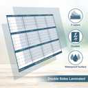 32" x 48" 2026 Wall Calendar, Large Rolled Wet & Dry Erase Wall Calendar 12 Month, Yearly Laminated Wall Calendars, Reversible Annual Planner, Horizontal/Vertical, with Julian Dates