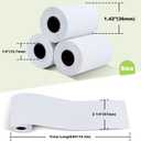 MFLABEL 2-1/4" x 50' Thermal Paper Rolls - 100 Rolls Bulk POS Receipt Papers for Clover, First Data Terminals | Credit Card Paper with HD Printing, Fade-Proof & Jam-Free 