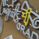 Congrats Grad Neon Sign Congrats Neon Lights Signs for Wall Decor with Dimmable Backdrop LED Light Up Signs for Party, Photos, Class of 2026 Celebrations, Graduation Gift