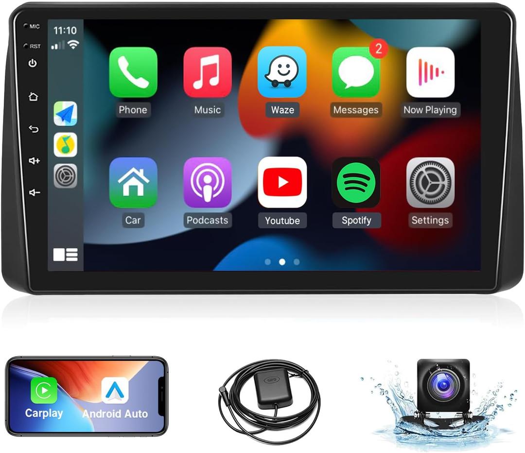 Naifay Car Radio Stereo for Dodge Grand Caravan 2011-2020 Chrysler Town & Country 2011-2016 Grand Voyager 2011-2015 with Wireless CarPlay Android Auto, 2+32G 9inch Touch Screen Bluetooth FM GPS WiFi