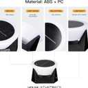 Solar Post Cap Lights, 4.7" Outdoor Solar Lamp 1 Pack, Fence Column Light Waterproof for Outside 5x5 6x6 Vinyl Wood Posts, Deck Garden Patio Yard Table Lantern 3000K Pillar Landscape Lighting