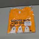 Boys Halloween Shirt with Cute Pumpkin, Ghost, Bat, and Dinosaur Graphics - Classic Crewneck Cotton Tee for Ages 2-7 Years (Orange)