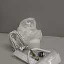 AHAWILL 18''Ceiling Fan, Portable Ceiling Fans with Lights, 3 Color Dimmable 3 Fan Speeds, Plug in Hanging Ceiling Fan for Bedroom, Tent, Indoor.White