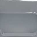 1 Pack of Extra Large Cat Litter Box (ABS Material), Low Entry Senior Litter Pen for Geriatric Kitty Big Cats, Jumbo Pet Safe Litter Boxes Tray for Indoor Pets Potty (Gray, 24" L x 20" W)