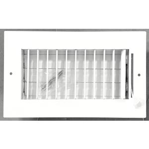 8" x 4" Adjustable Blade Sidewall Ceiling Register Vent Cover Diffuser Heavy Duty Stamped Steel (Listed Size is Duct Opening Inside Measurement)