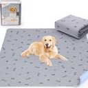 Pee Pads for Dogs Washable,34x52 Reusable Puppy Pads, Absorbent Whelping Pads with Bone Print, Non-Slip Waterproof Pet Training Pads for Couch, Crate, Potty Training