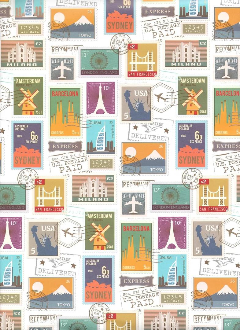 arkamii premium wrapping paper set of 4 sheets size 34 x 25 inch for gift pack (18-9311)