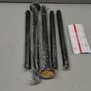 Refrze Room Divider Tension Curtain Rod, 28-43 Inch Tension Shower Curtain Rods, Curtain Rods No Drilling for Window,Adjustable Bathroom Stall Tension Pole-Black