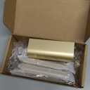 goldenwarm 5 Pack 3 Inch Matte Gold Finger Pulls Cabinet Edge Pulls Brushed Brass Drawer Handles Edge Hardware for Kitchen Cupboard (Hole Center:76mm(3in))