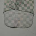 Tiny Twinkle Mess Proof Baby Bib,Waterproof Smock Baby Bib for Eating,Machine Washable Long Sleeve Bib,Baby Led Weaning,Toddler Bib,BLW Supplies(Checkers Sage, Small 6-24 Months)