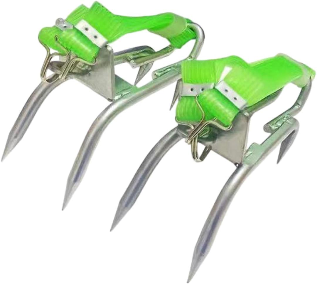 Tree Climbing Spikes - Anti-Slip Cat Claw Shoes Set for Outdoor Climbing, Coconut Picking & Hunting Observation, Professional Grade Arborist Gear (Easy Strap-On)