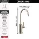 Delta DWQ4001002-SS - Water Dispenser Faucet