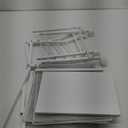 Rolling File Cart with 3 Storage Drawers, Wood & Mesh Hanging File Folder Organizer with Wheels Under Desk, File Cabinets for Home Office, 11.81" D x 14.8" W x 25.39" H, White
