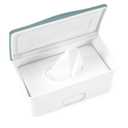 Ubbi Baby Wipes Dispenser with Weighted Plate and Secure Seal, Nursery and Baby Registry Essential to Keep Wipes Fresh, Open Water